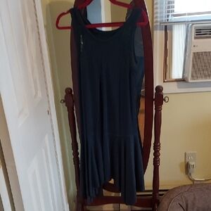 Free People Womens Sz S/P Hunter Green Sleevless Dress